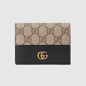 GG Marmont Bi-colour Card Case Wallet